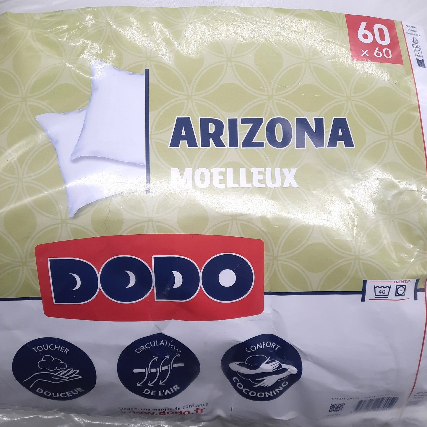 DODO 2er Set ultraweiche Kopfkissen 60x60 Kuscheliger Komfort 2 Arizona Kopfkissen