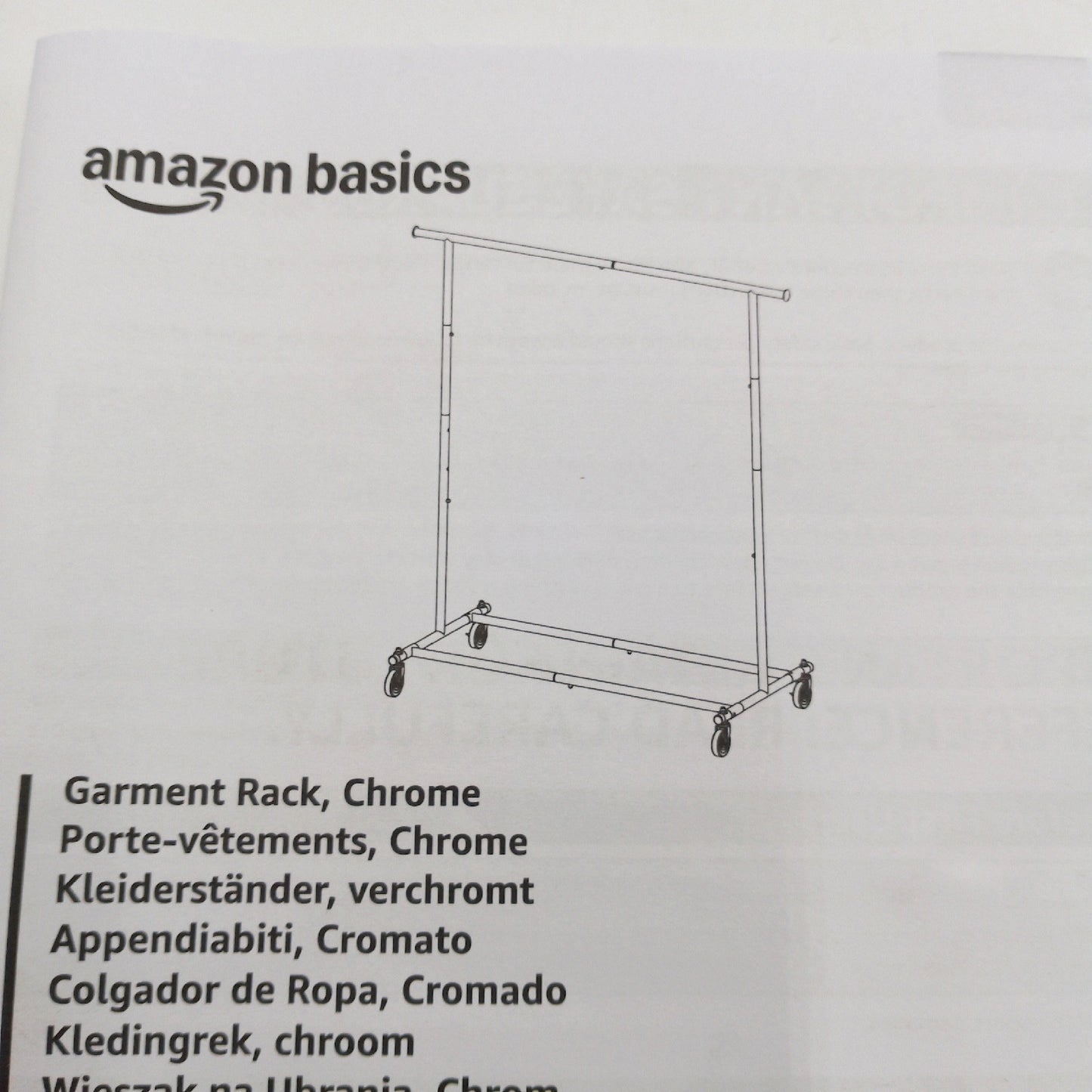 Amazon Basics Kleiderständer Garderobe Hausrat Chrom stabil modern platzsparend