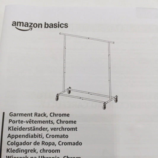 Amazon Basics Kleiderständer Garderobe Hausrat Chrom stabil modern platzsparend