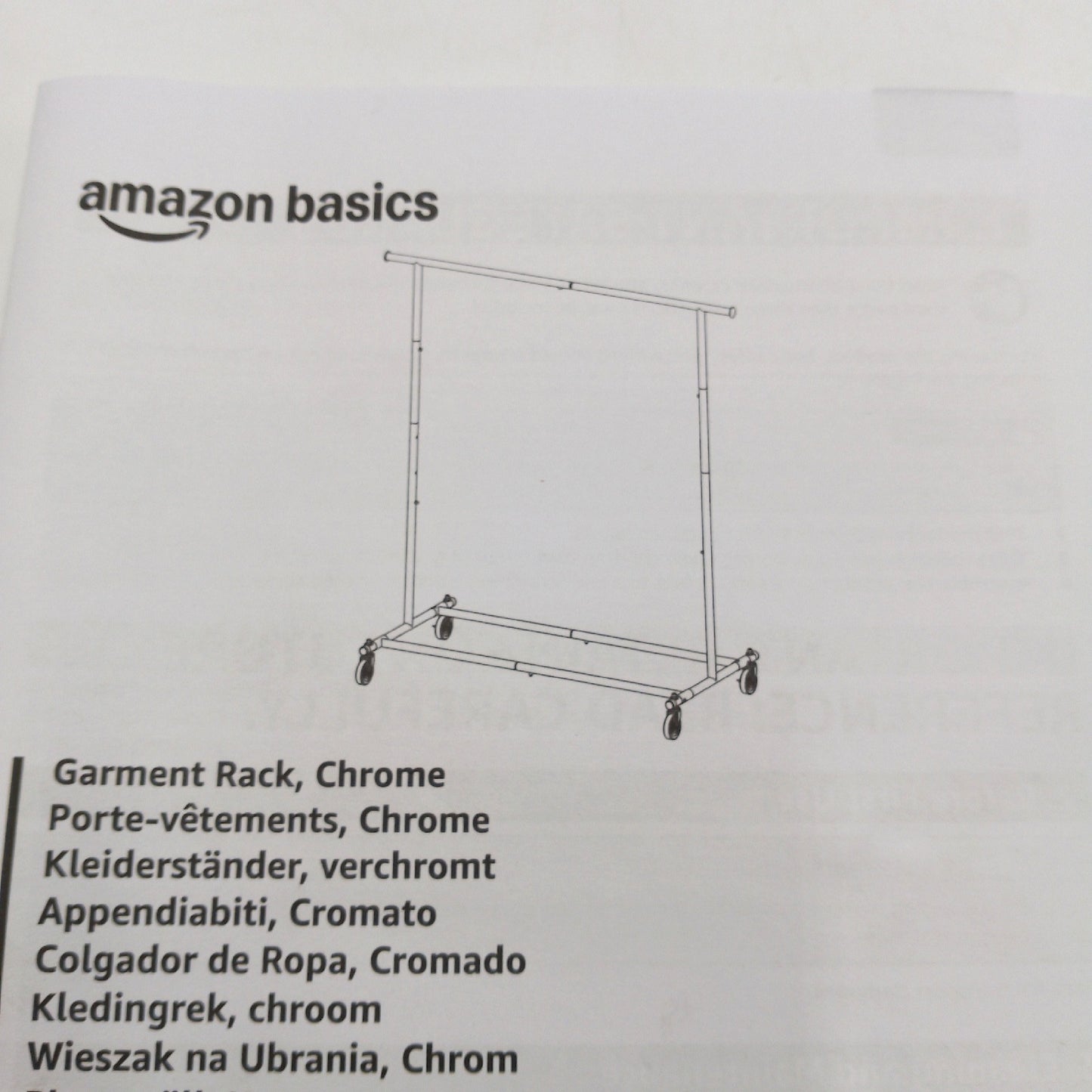 Amazon Basics Kleiderständer Garderobe Hausrat Chrom stabil modern platzsparend
