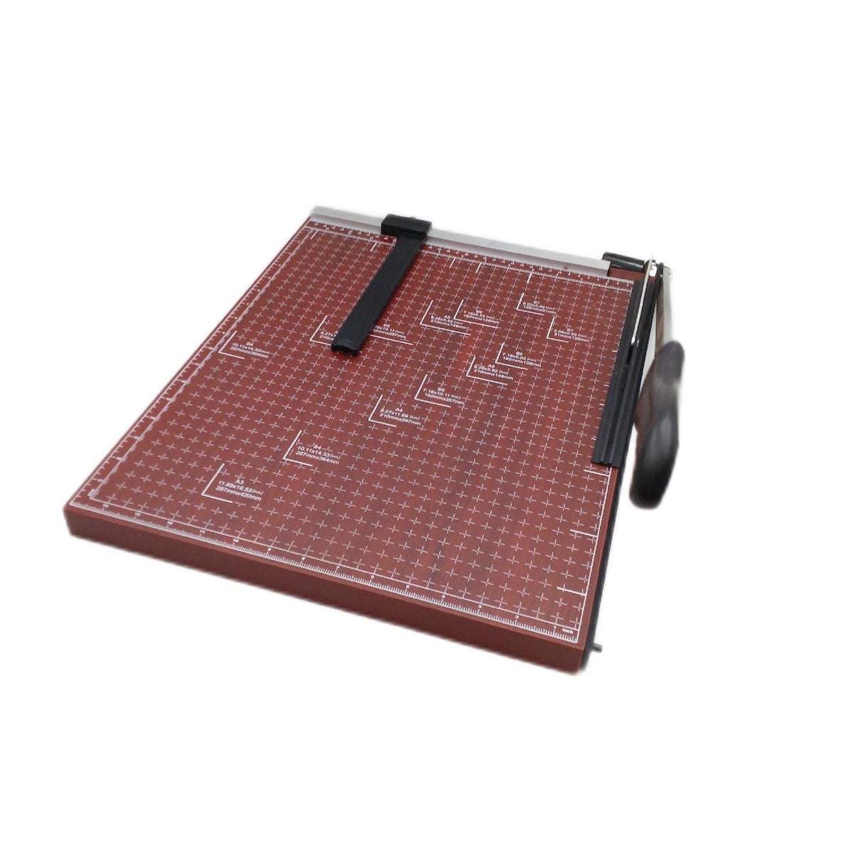 Nictemaw Professioneller A3 Papierschneider 55 cm Holzrahmen ergonomischer Griff 10 Blatt