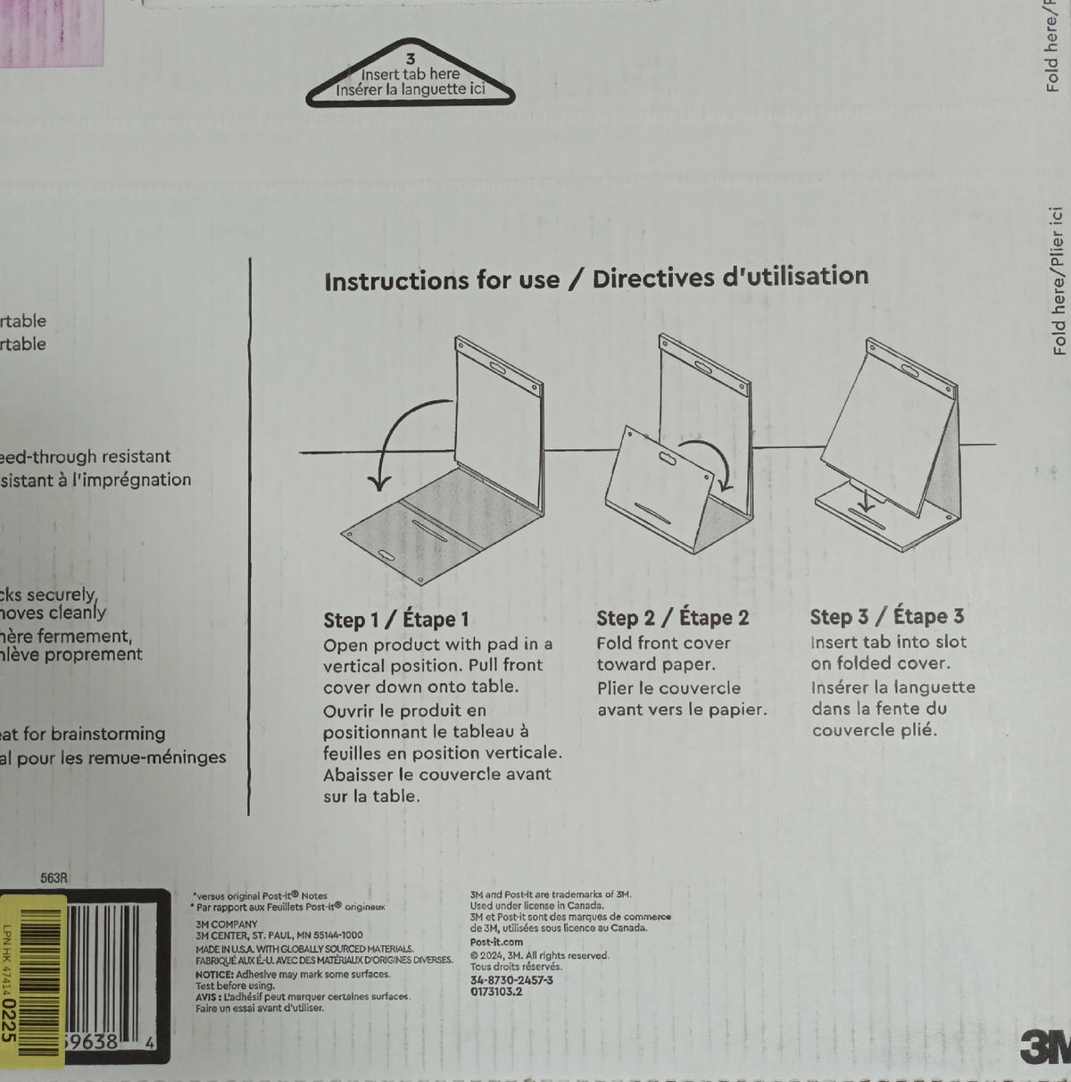 Post it Block Meeting Charts Bürobedarf Super Sticky Recycled 20 Blatt 508 x 584 cm