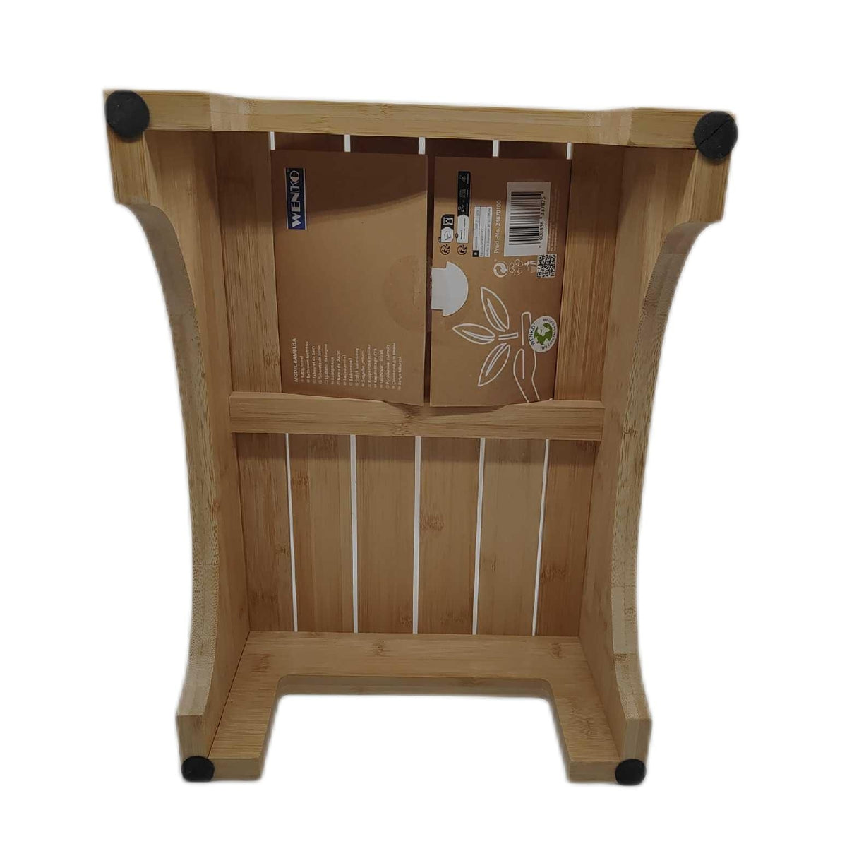Wenko Badezimmerhocker Trittleiter Badmöbel Bambusa Bambus Design Naturholz