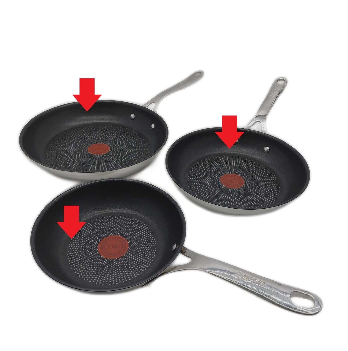 Tefal Jamie Oliver Pfannen Set 3 Teilig 20 24 28 cm Edelstahl