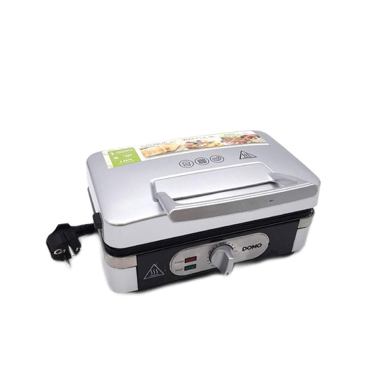 Domo B01DTR25K8 3 in 1 Sandwichmaker Waffeleisen Kontaktgrill mit Gebrauchsspuren