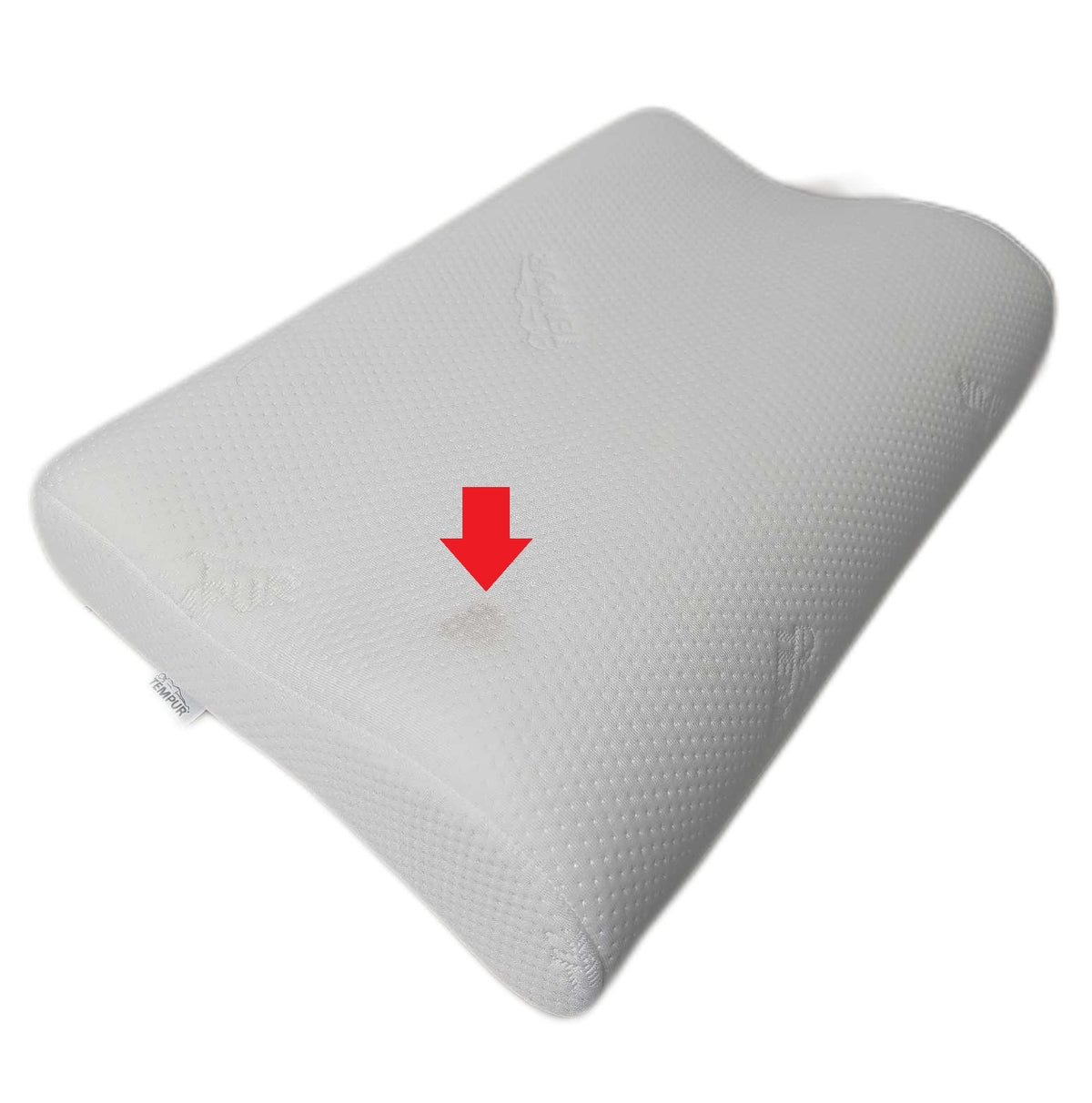 TEMPUR Original Schlafkissen Memory Foam ergonomische Nackenstütze Flecken