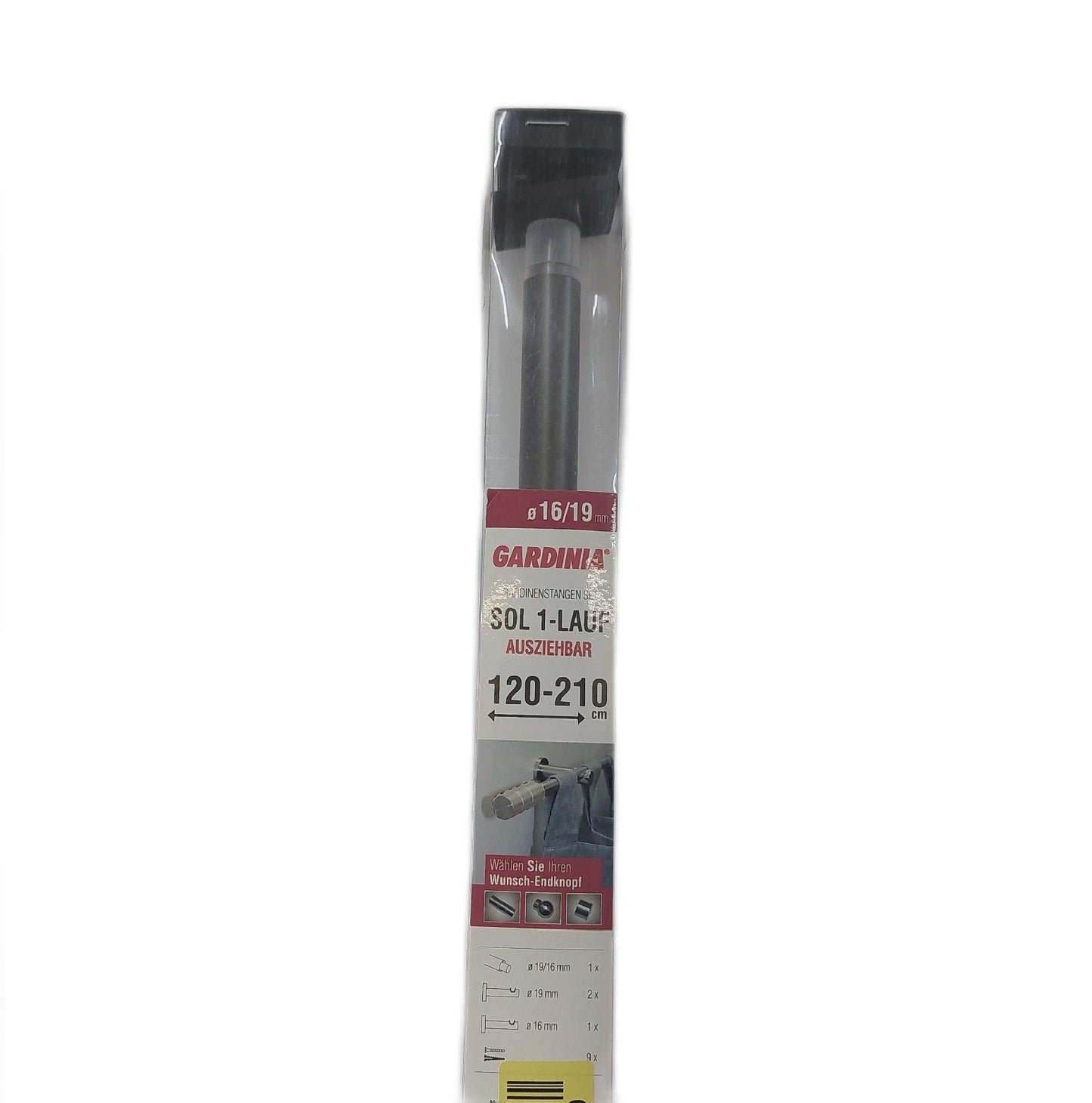Gardinia Sonnenvorhangstangen Set Schiene Komplettset Material Gardinenstange Wohnen Fensterdekoration