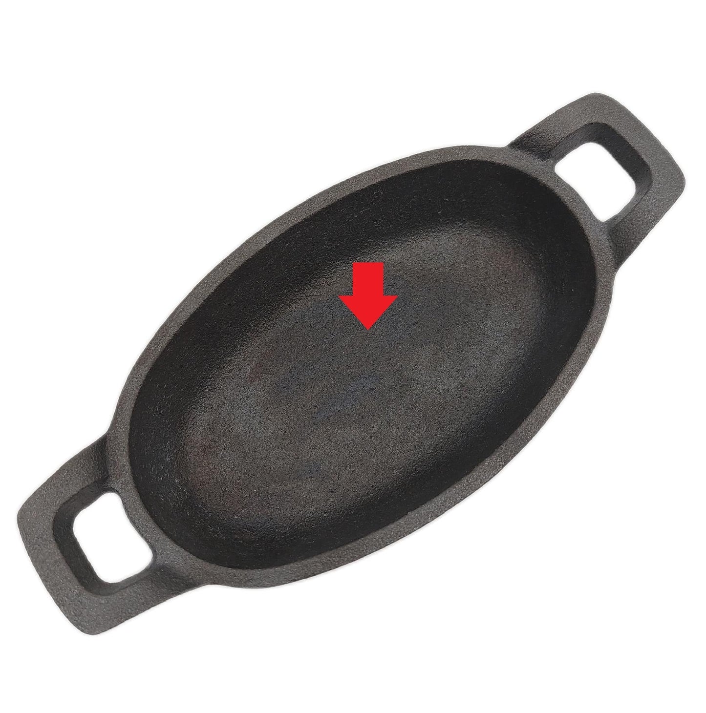 Lacor Pfanne Kochgeschirr Gusseisen oval Magma Grillpfanne Schwarz vielseitig robust