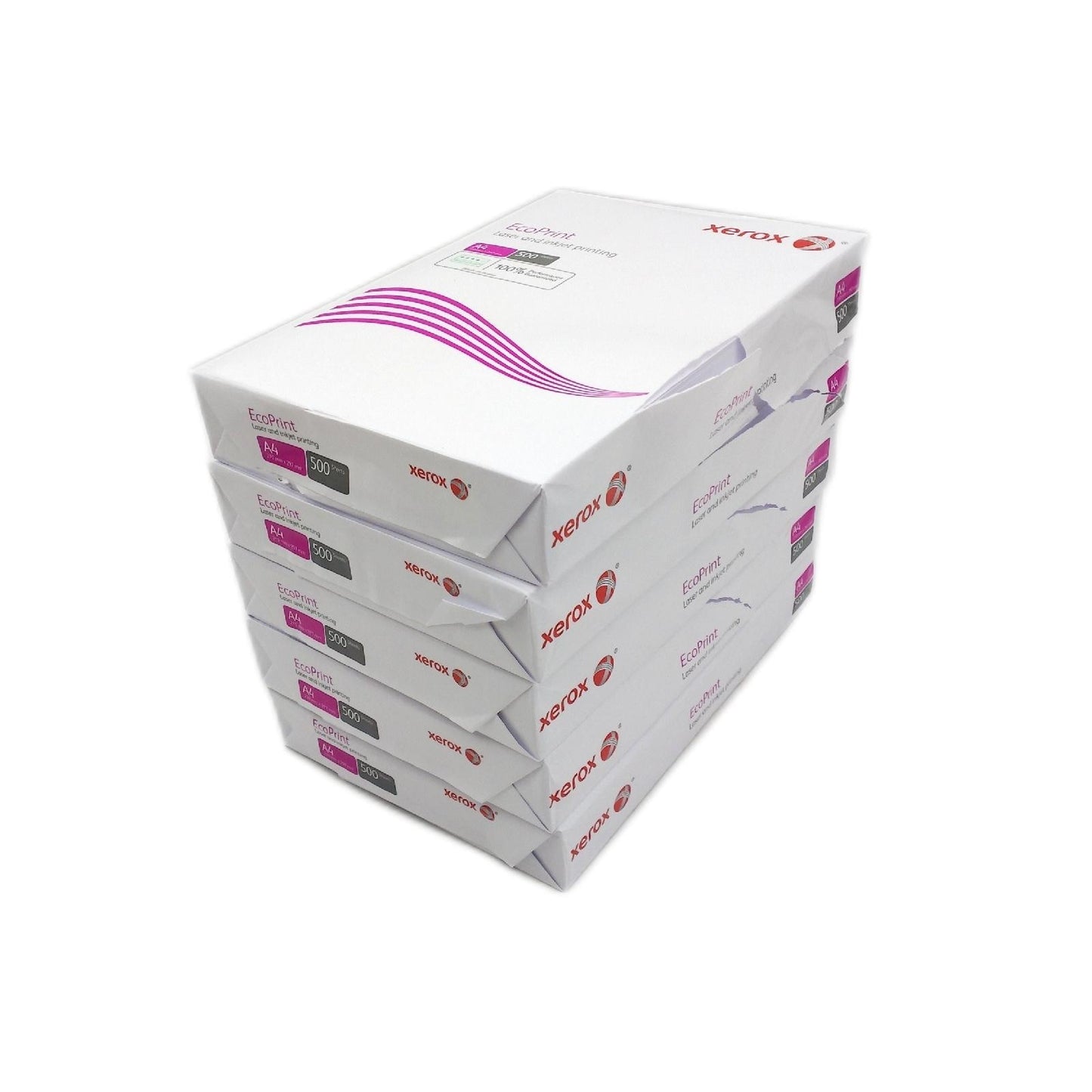 Xerox EcoPrint Kopierpapier 75gm² A4 weiß holzfrei ECF 1 Karton 5 Packungen Copy