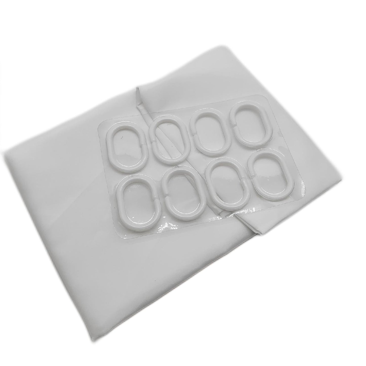 EurCross Duschvorhang Badezimmer Heimtextilien 120x180 Weiß Wasserdicht Pflege