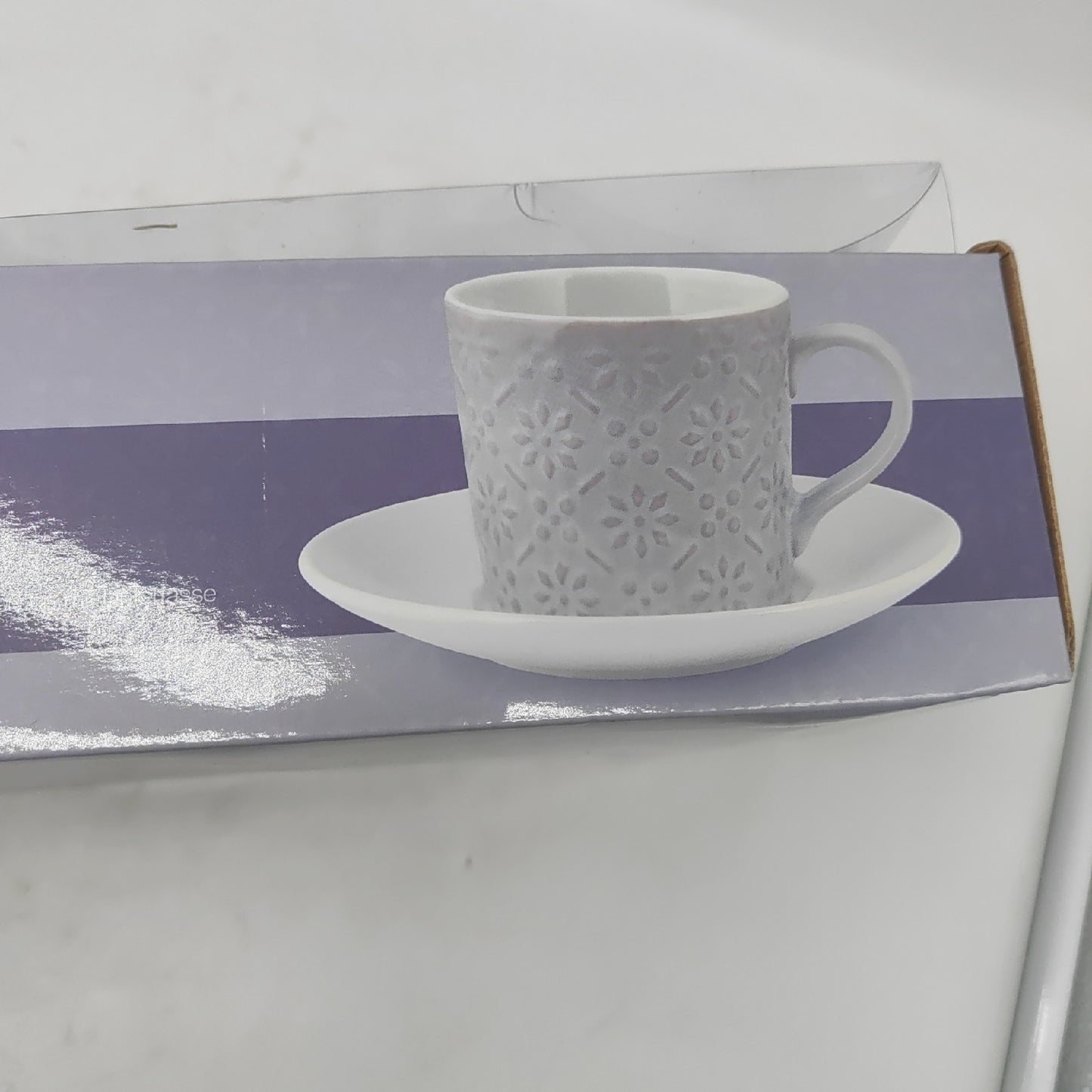 HH Set Kaffeetassen Geschirr Lilian Tass Steingut Untertasse Kaffee Zubehör Geschenk