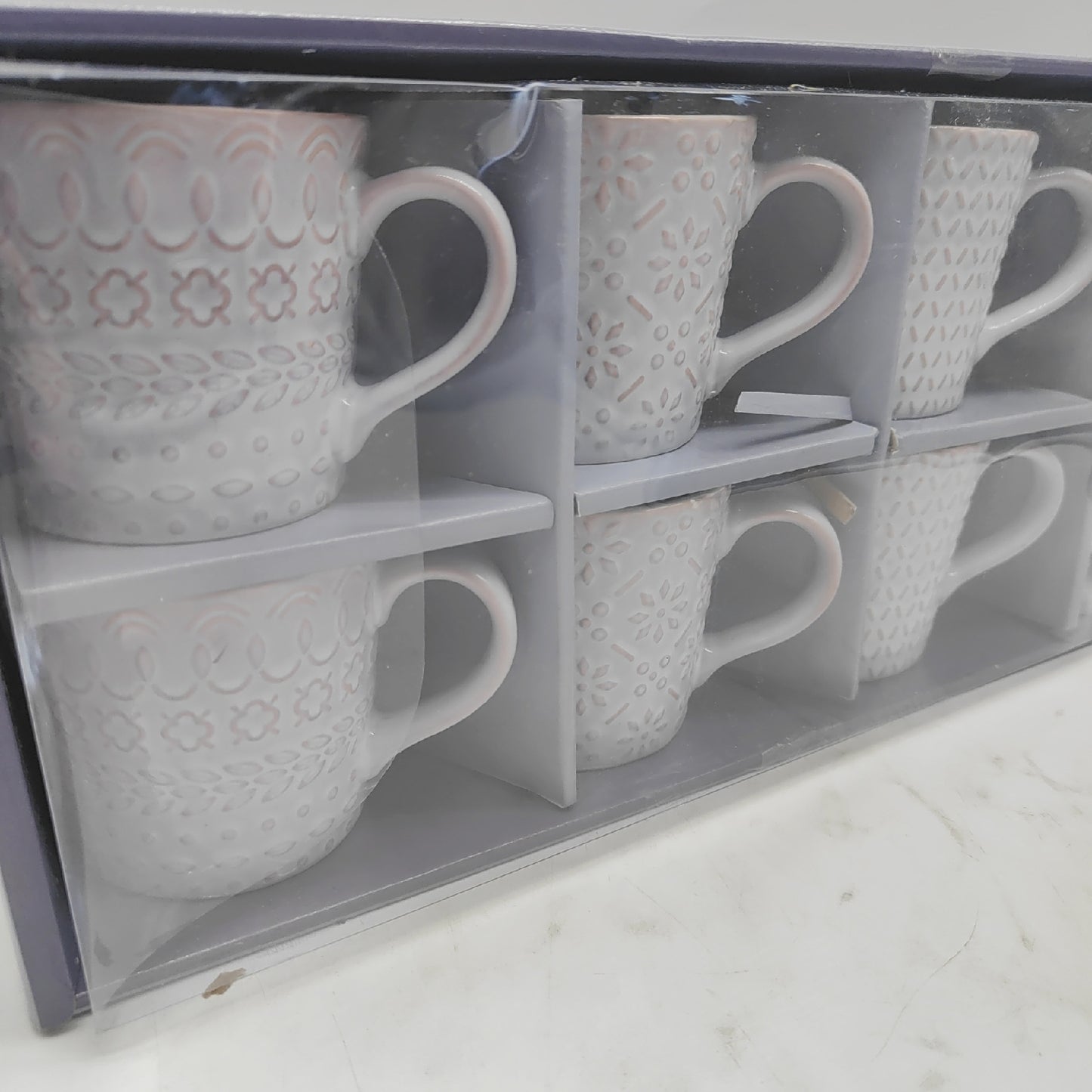 HH Set Kaffeetassen Geschirr Lilian Tass Steingut Untertasse Kaffee Zubehör Geschenk