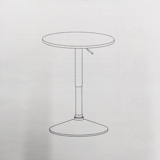 Yaheetech Bartisch Tisch Wohnzimmermöbel runder höhenverstellbar von 69