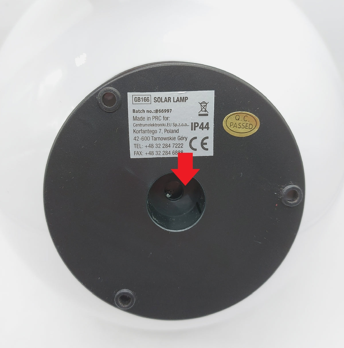 Green Blue GB166 Außensolarlampe Solarkugel Solarleuchte LED ohne Stiel nur