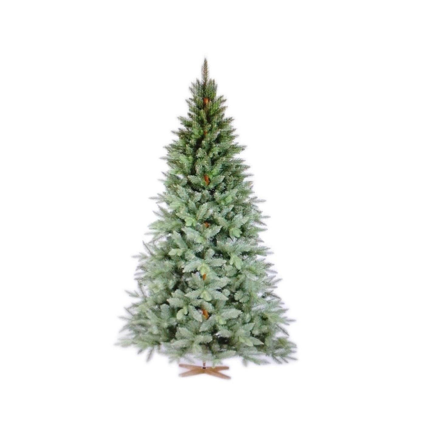 FairyTrees Weihnachtsbaum Christbaum Tannenbaum Nordmanntanne 220cm Festlich Dek