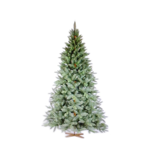 FairyTrees Weihnachtsbaum Christbaum Tannenbaum Nordmanntanne 220cm Festlich Dek