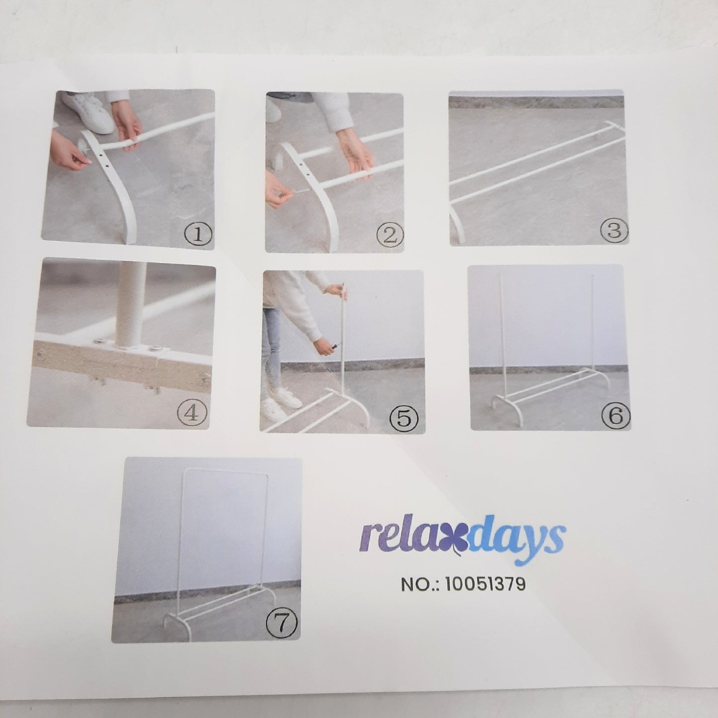 Relaxdays Kleiderständer Garderobe Möbel HBT 150 x 110 x 40 cm Ablage Kleiderstange Metall klassisch praktisch