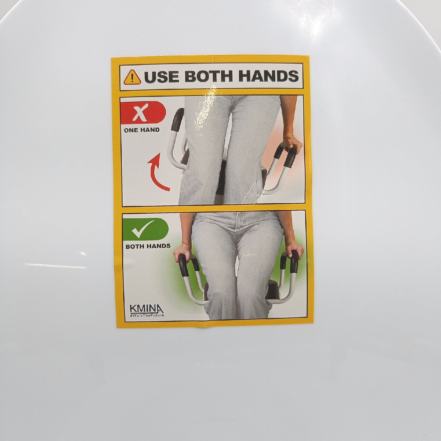 PEPE Senioren-WC-Setzstufe mit Armlehnen 10 cm hohe WC-Setzstufe mit