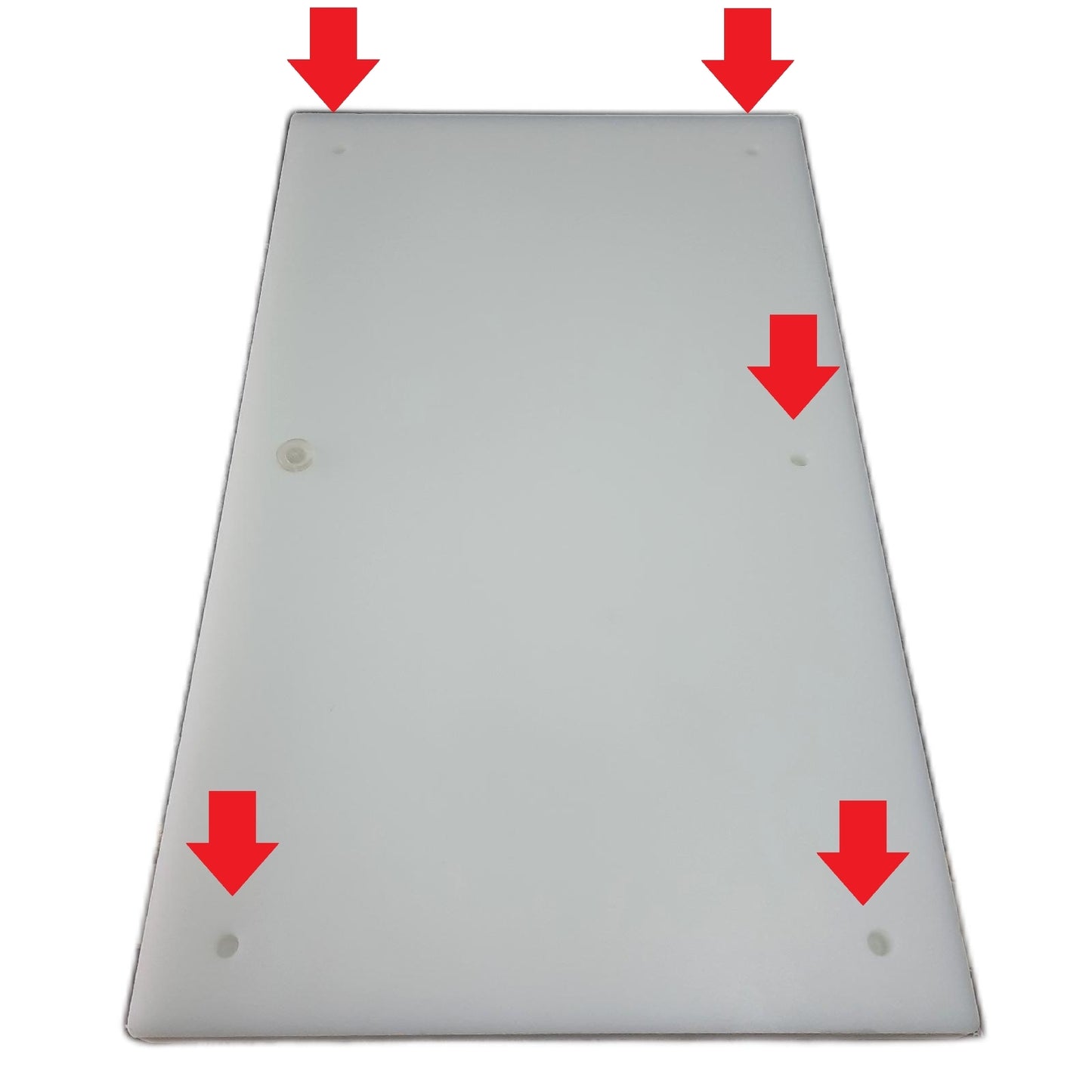 Metaltex 73381538 Schneidebrett Polyethyl  50 x 30 x 2 cm weiß C - Unvollständig