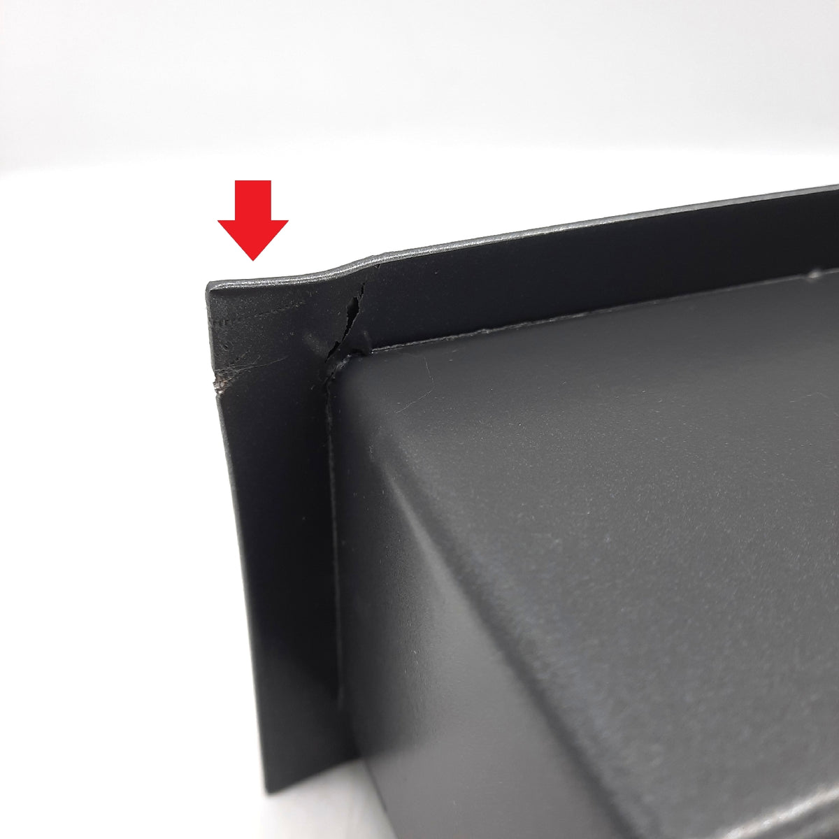 KRATKI Lüftungsgitter Warmluftgitter Luft 40 x 80 x 9 cm Graphit Eck rechts