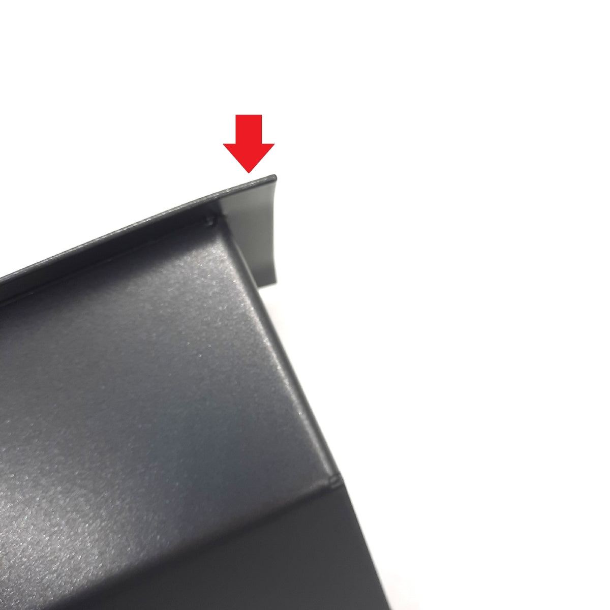 KRATKI Lüftungsgitter Warmluftgitter Luft 40 x 80 x 9 cm Graphit Eck rechts