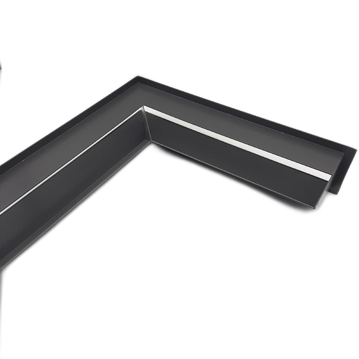 KRATKI Lüftungsgitter Warmluftgitter Luft 40 x 80 x 9 cm Graphit Eck rechts