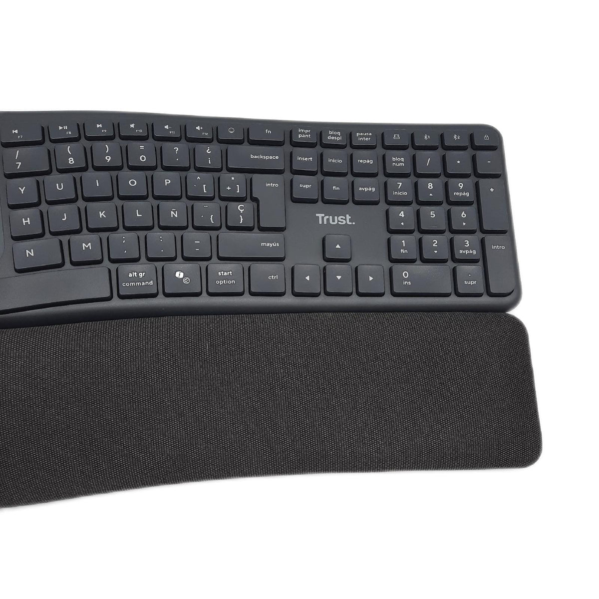 Trust Arvia kabellose ergonomische Tastatur spanisches QWERTY-Layout