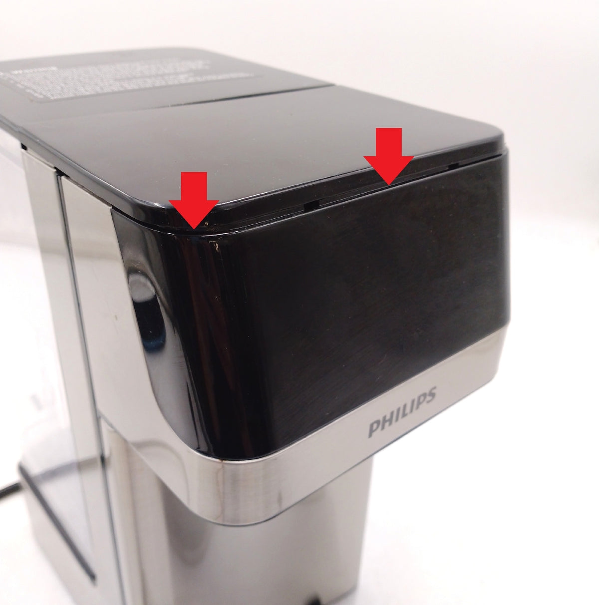 Philips Waterstation Wasserspender gefiltertes Heisswasser Maschine startet nicht verkalkt