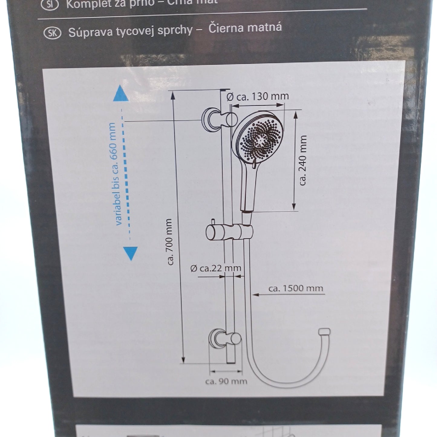 EISL Brausestangenset Badarmaturen STILO Duschset 70 cm D
