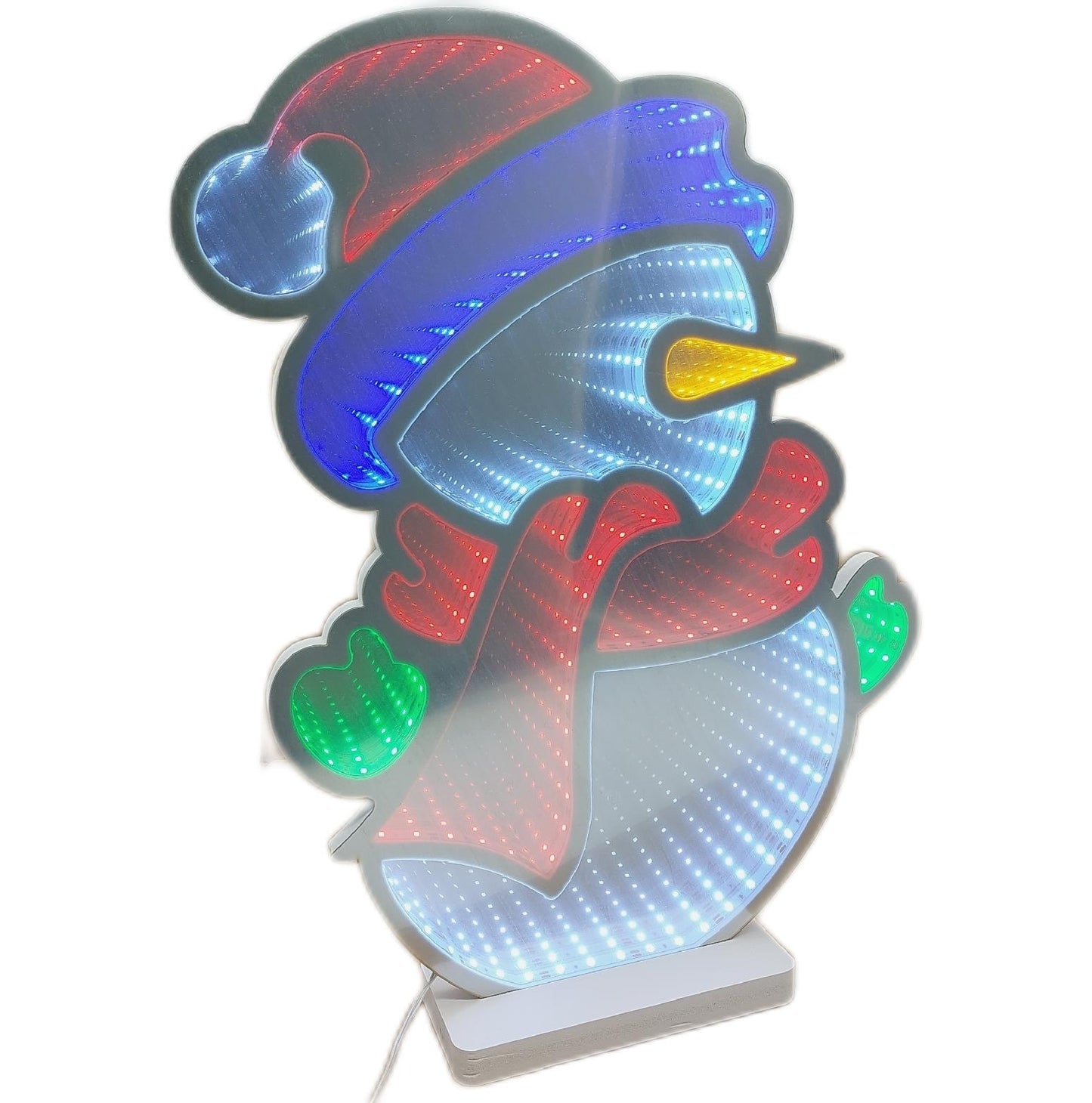 Ida LED Lampe Weihnachtsdekoration Infiny Mirror Schneemann Leuchtend festlich dekor