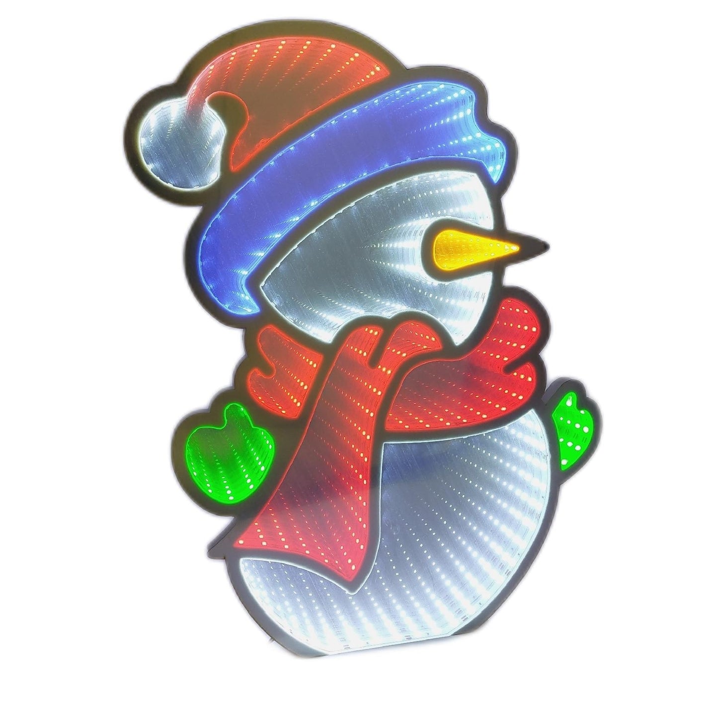 Ida LED Lampe Weihnachtsdekoration Infiny Mirror Schneemann Leuchtend festlich dekor