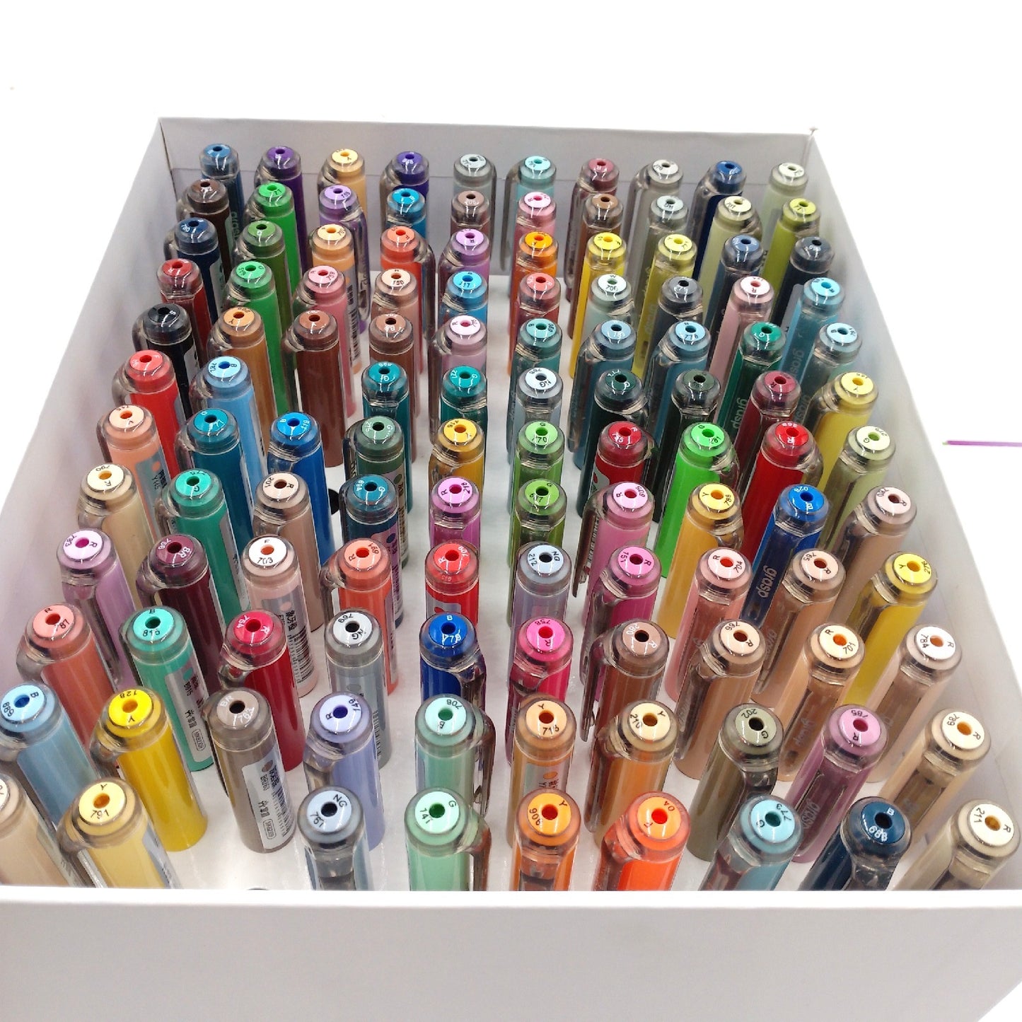 VividHues 118 Stück Acrylfarben Marker Pinselspitzen für Holz Zwei Stifte