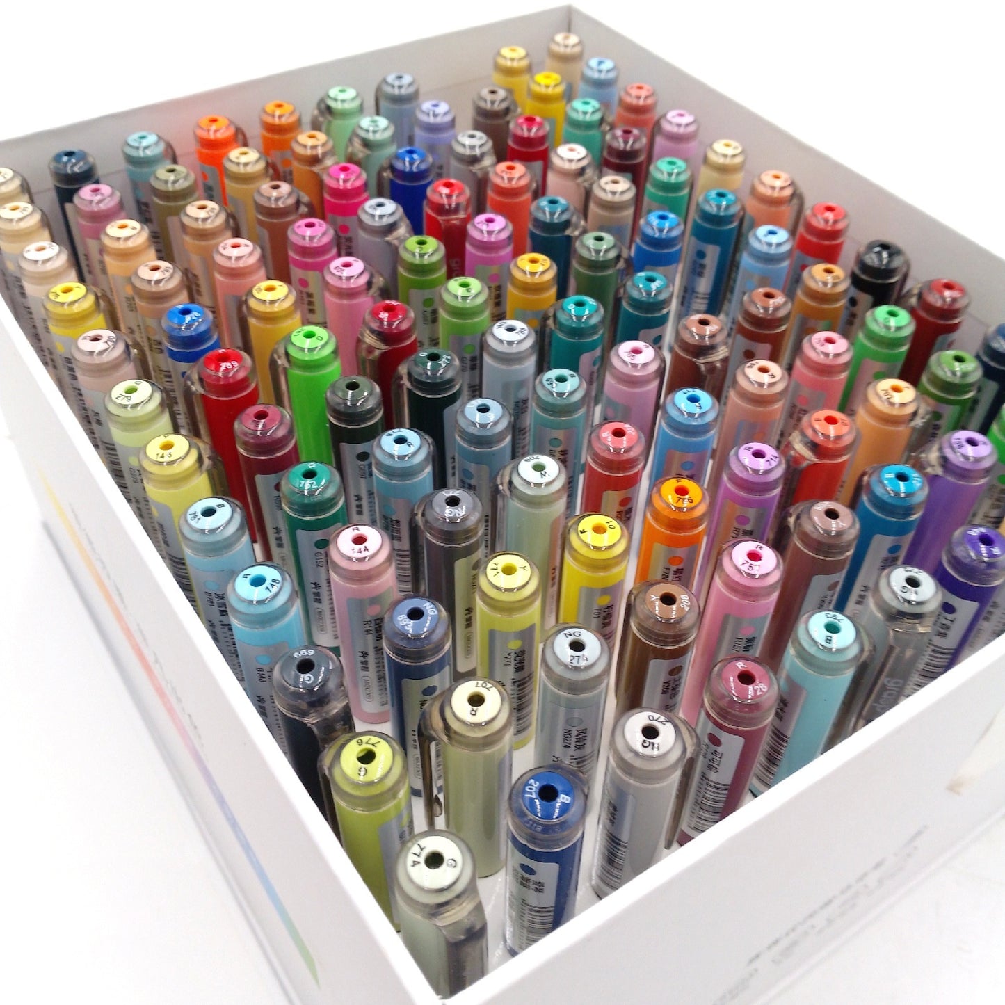 VividHues 118 Stück Acrylfarben Marker Pinselspitzen für Holz Zwei Stifte