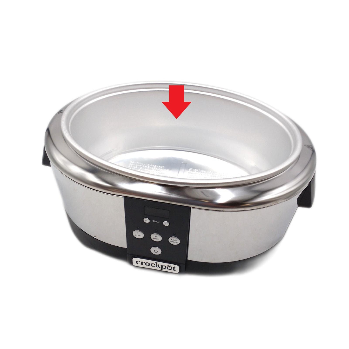 Crockpot Digital Schongarer Slow Cooker 57 l programmierbar ohne Topf