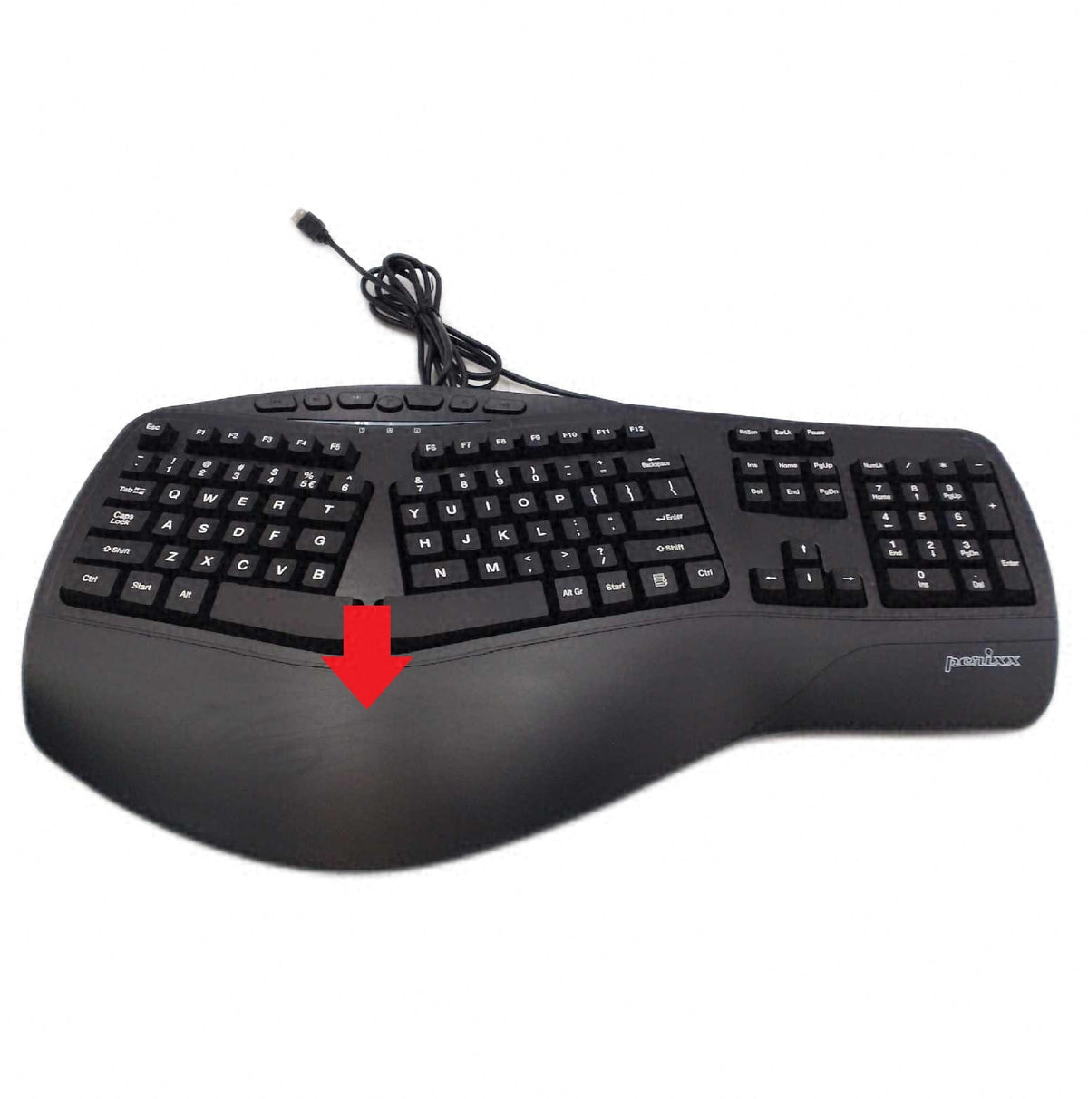 Perixx Periboard 312 Ergonomische Beleuchtete Tastatur Qwerty Stre