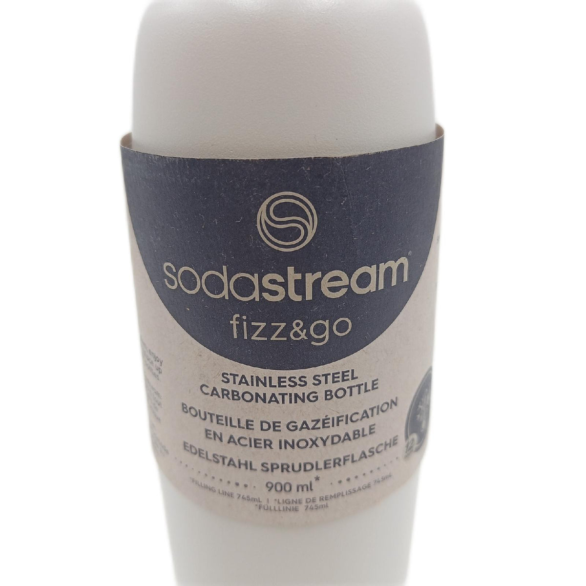 SodaStream 09L Fizz go COOL Metallflasche Sand ohne Deckel