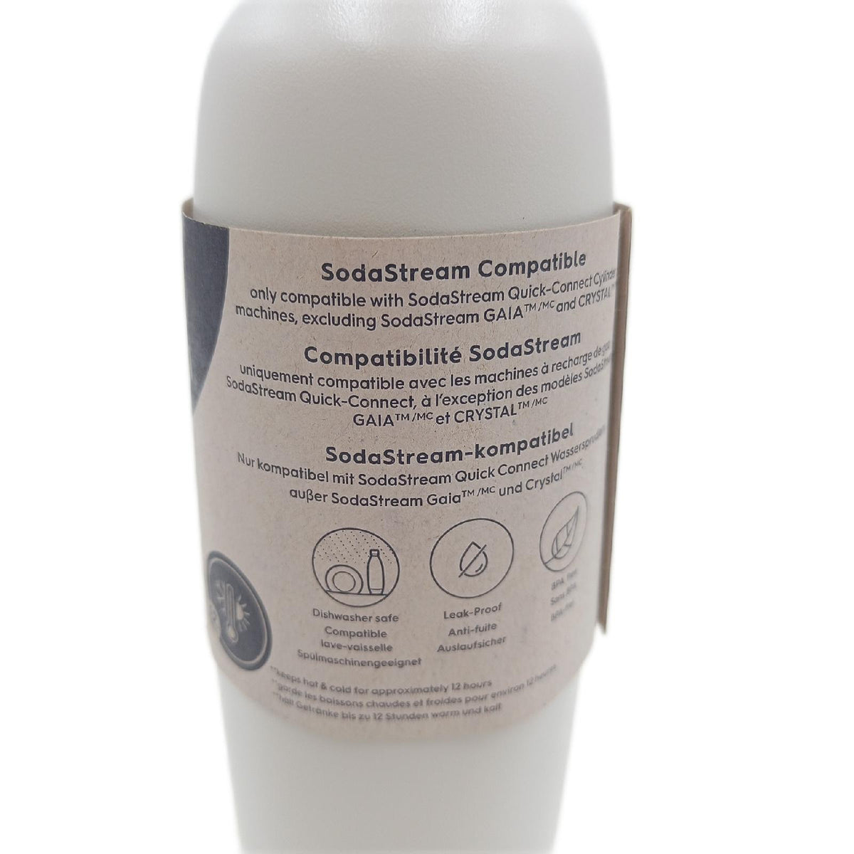 SodaStream 09L Fizz go COOL Metallflasche Sand ohne Deckel
