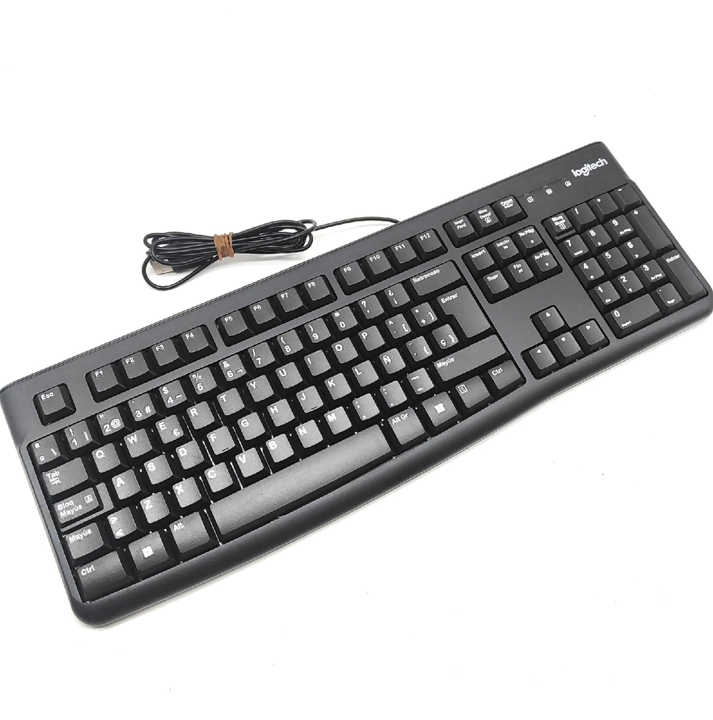 Logitech Tastatur Kabelgebundene Computerzubehör K120 Windows QWERTY Standard