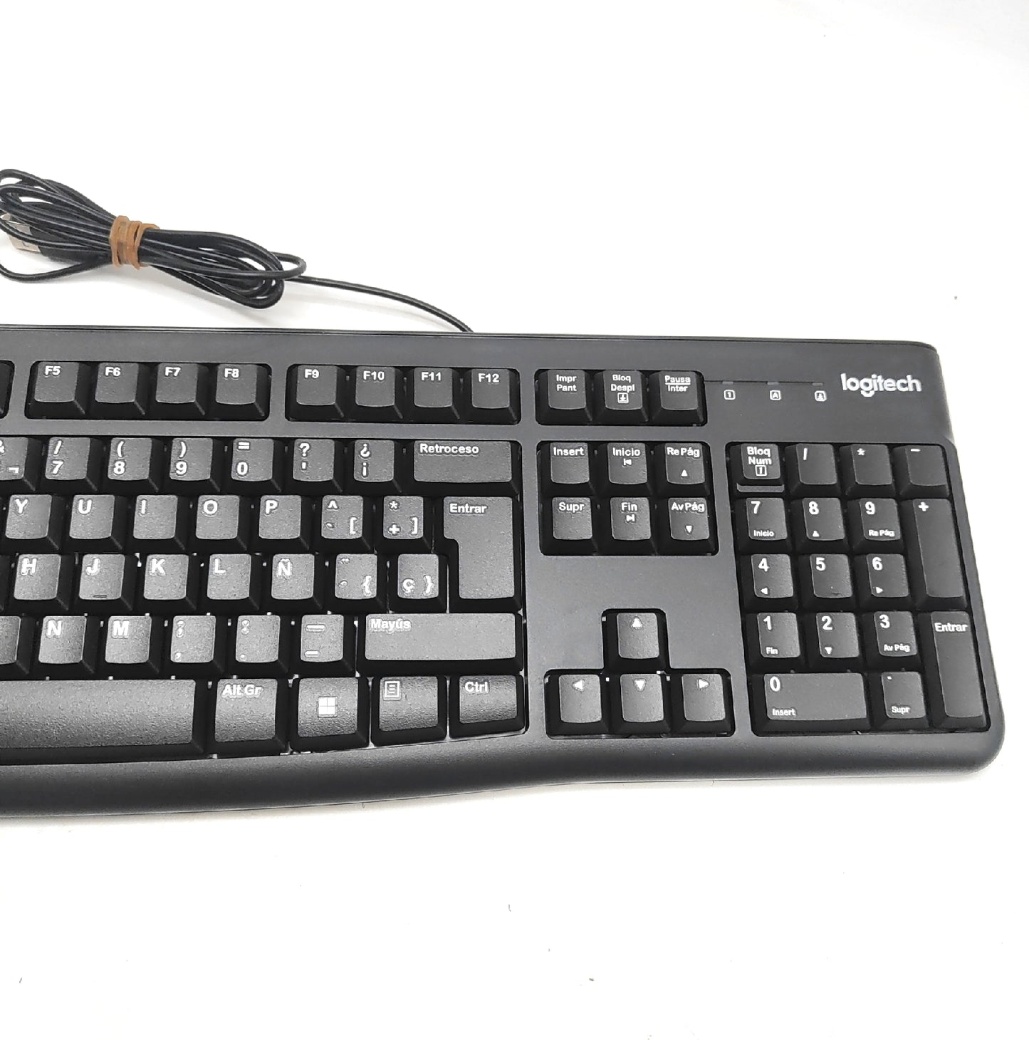 Logitech Tastatur Kabelgebundene Computerzubehör K120 Windows QWERTY Standard
