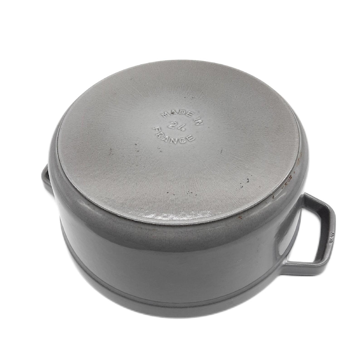STAUB La Cocotte Gusseisen Kasserolle Graphit Grau 24 cm Dutch Ovens Ko - Defekt
