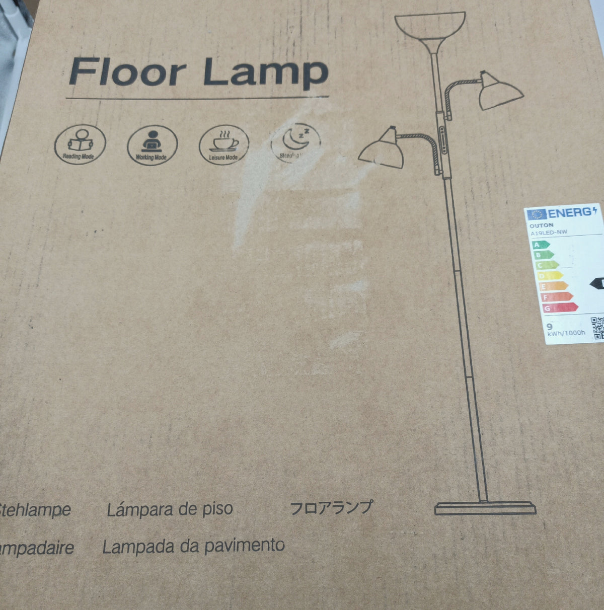 OUTON Stehlampe LED Deckenlampen 3 Flammen Dimmbar Wohnzimmer Beleuchtung
