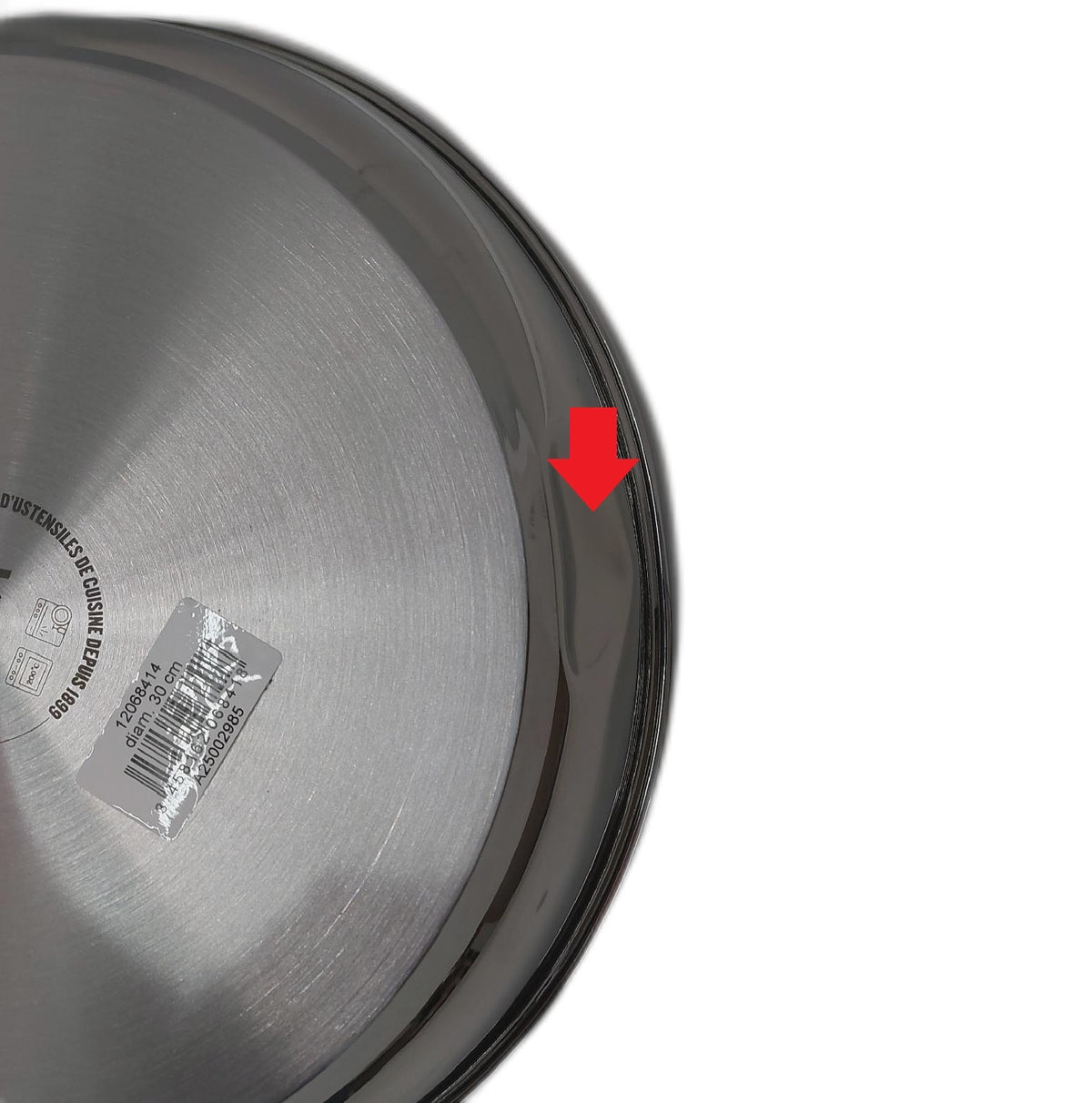 BEKA Bratpfanne mit glattem Boden 30 cm Chef leichte Delle