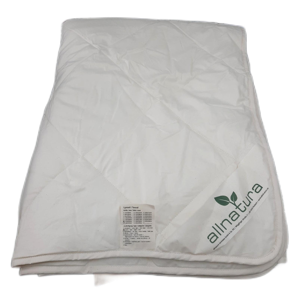 Lyovita Lyocell leichte Ganzjahresdecke 135x200 cm atmungsaktiv angenehm leicht