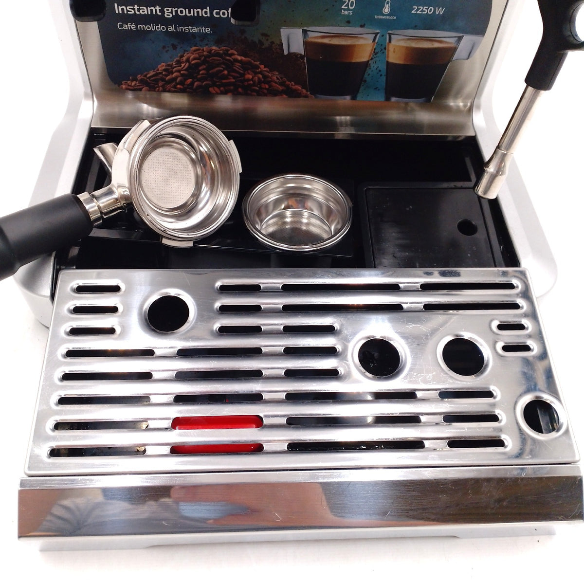 Cecotec Barista Power Espresso Kaffeemaschine 20 Bar 2250 W Manometer Mahlwerk Vaporizer