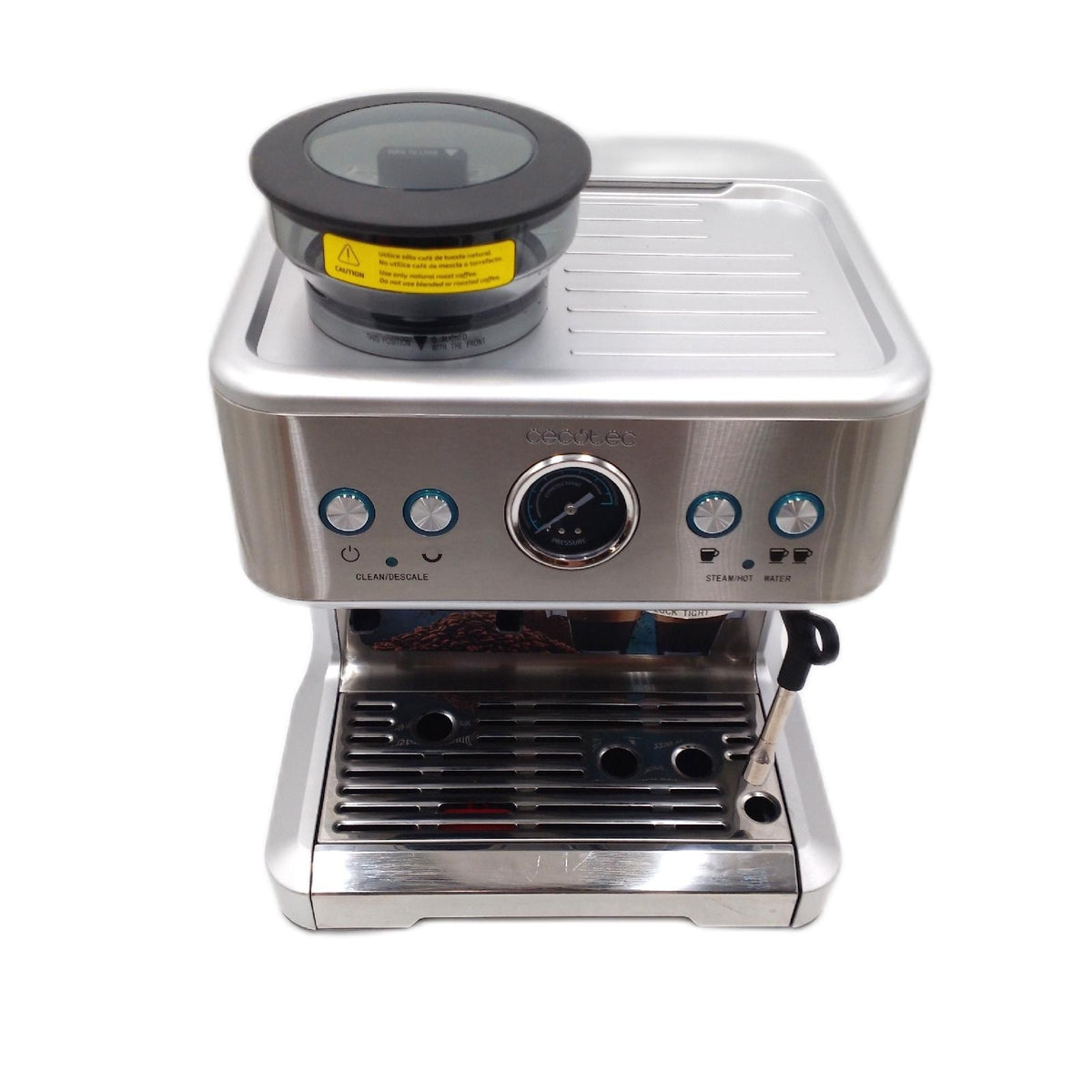 Cecotec Barista Power Espresso Kaffeemaschine 20 Bar 2250 W Manometer Mahlwerk Vaporizer