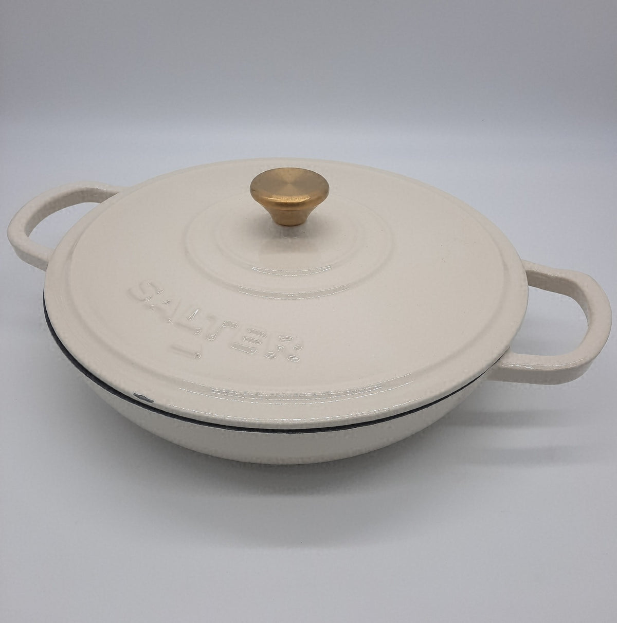 Salter Chester gusseiserner Bräter 30 cm 2,8 l Creme Kochtöpfe Cookware