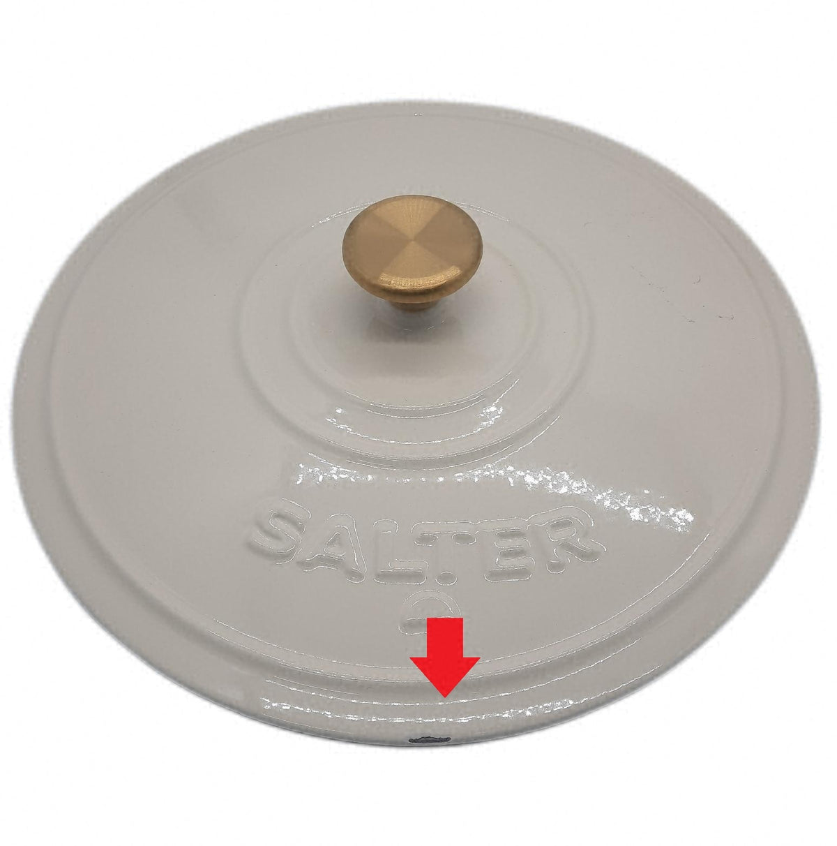 Salter Chester gusseiserner Bräter 30 cm 2,8 l Creme Kochtöpfe Cookware