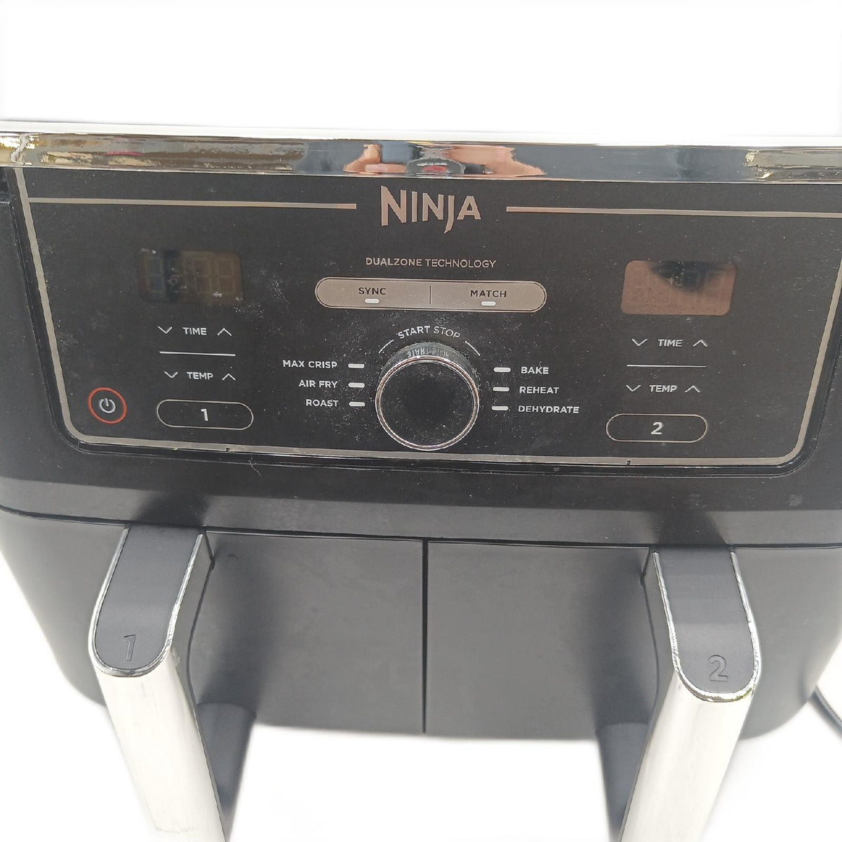 Ninja Foodi MAX Zweizonen Luftfritteuse 9 5L 2 Tiroirs 6 Funktionen Kupfer Schwarz gebraucht