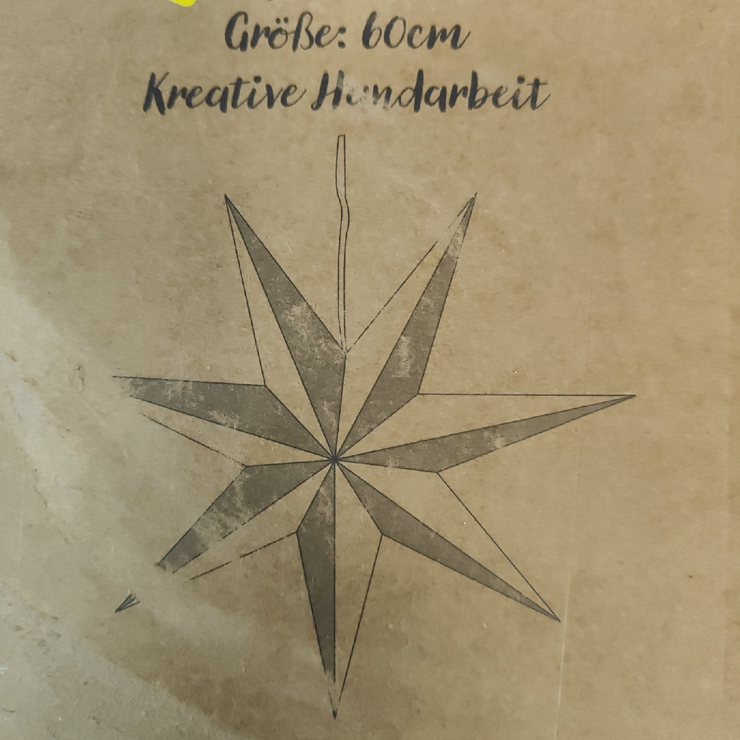 Brubaker Papier Weihnachtsstern Weihnachtsdekoration 60 cm LED Beleuchtung Advent