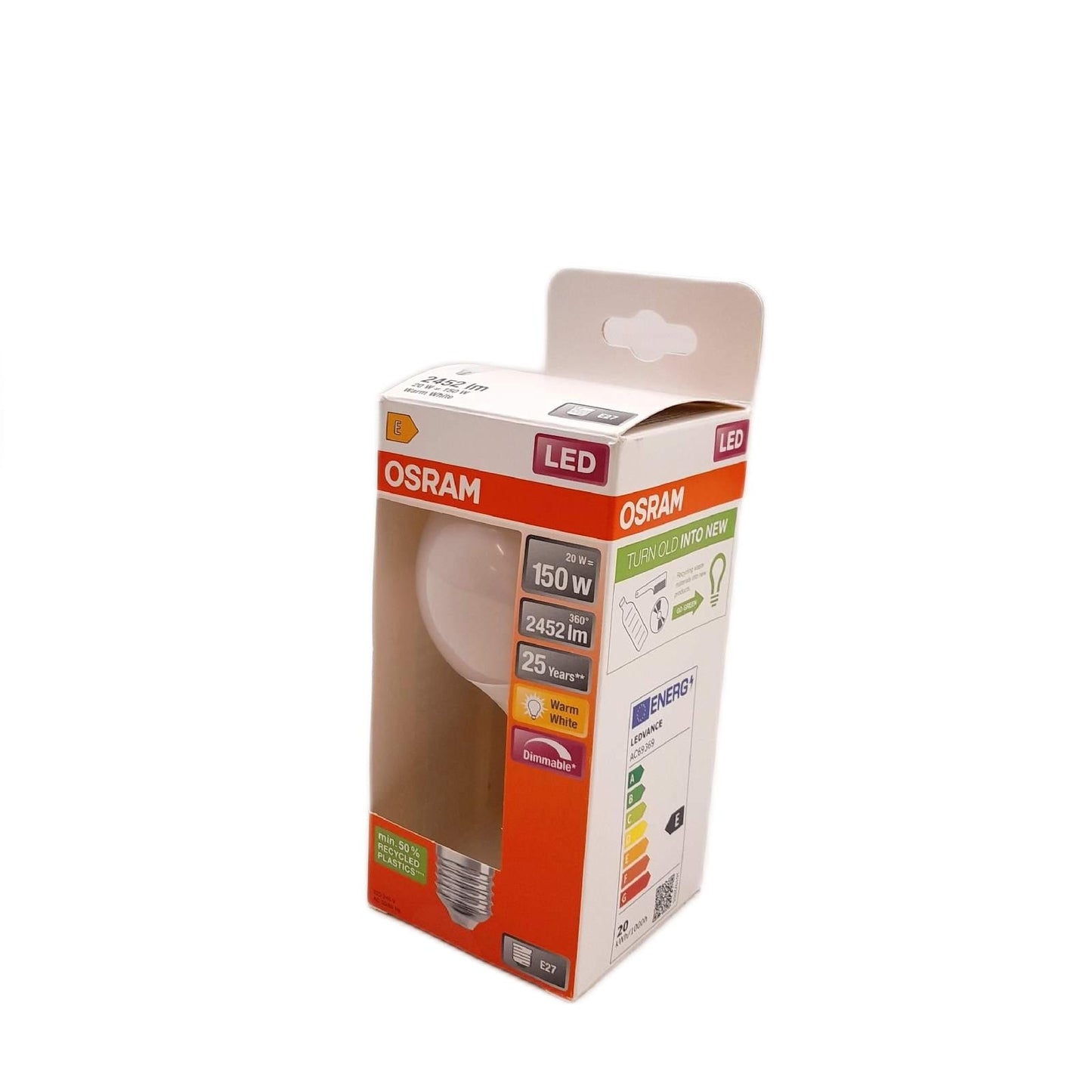 OSRAM LED Lampe Beleuchtung E27 Sockel Warmweiss 2700K Klassische